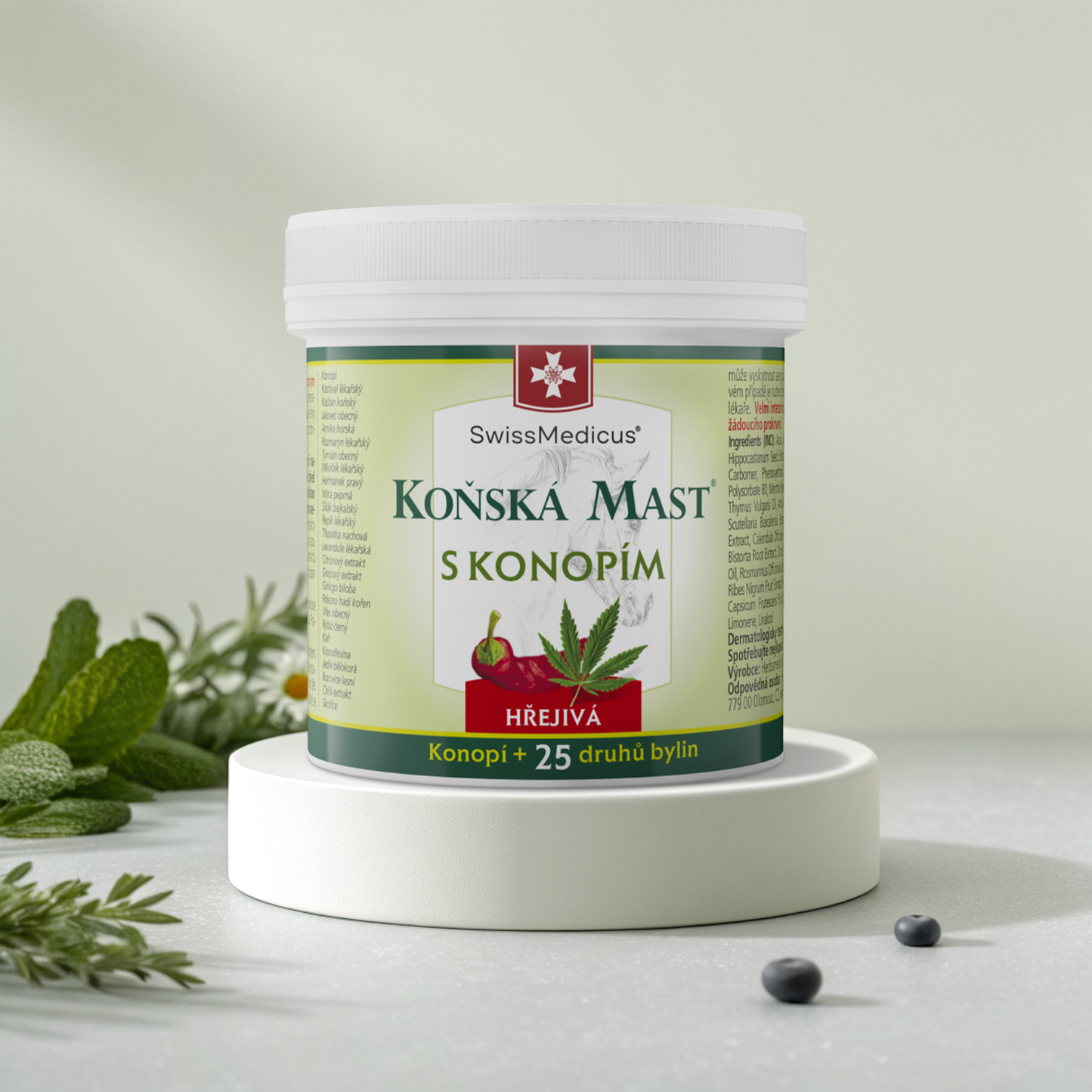 Koňská mast® s konopím hřejivá