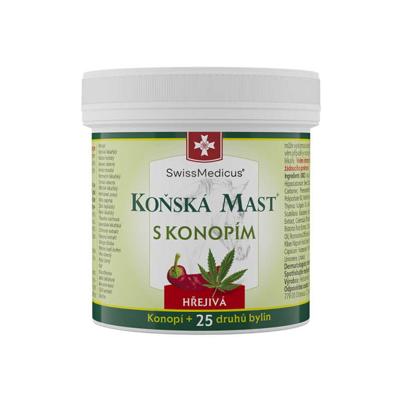 Koňská mast® s konopím hřejivá