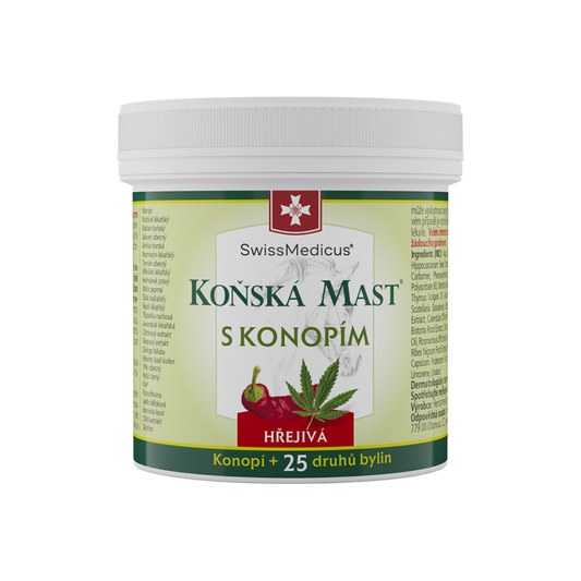 Koňská mast® s konopím hřejivá