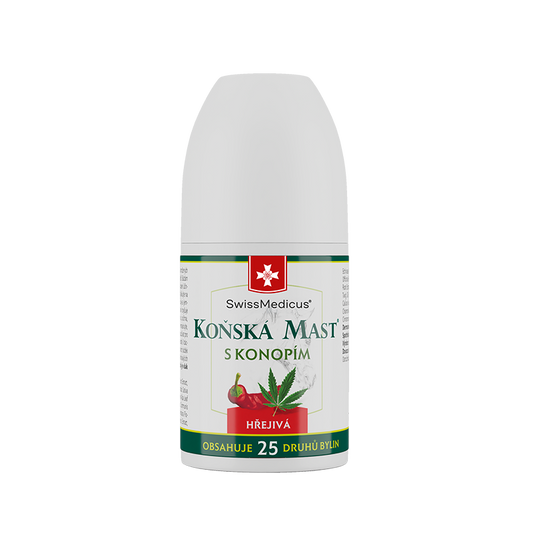 Koňská mast® s konopím hřejivá ROLL-ON