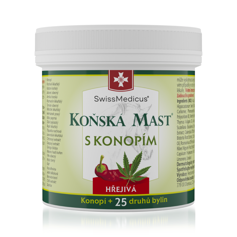 Koňská mast® s konopím hřejivá