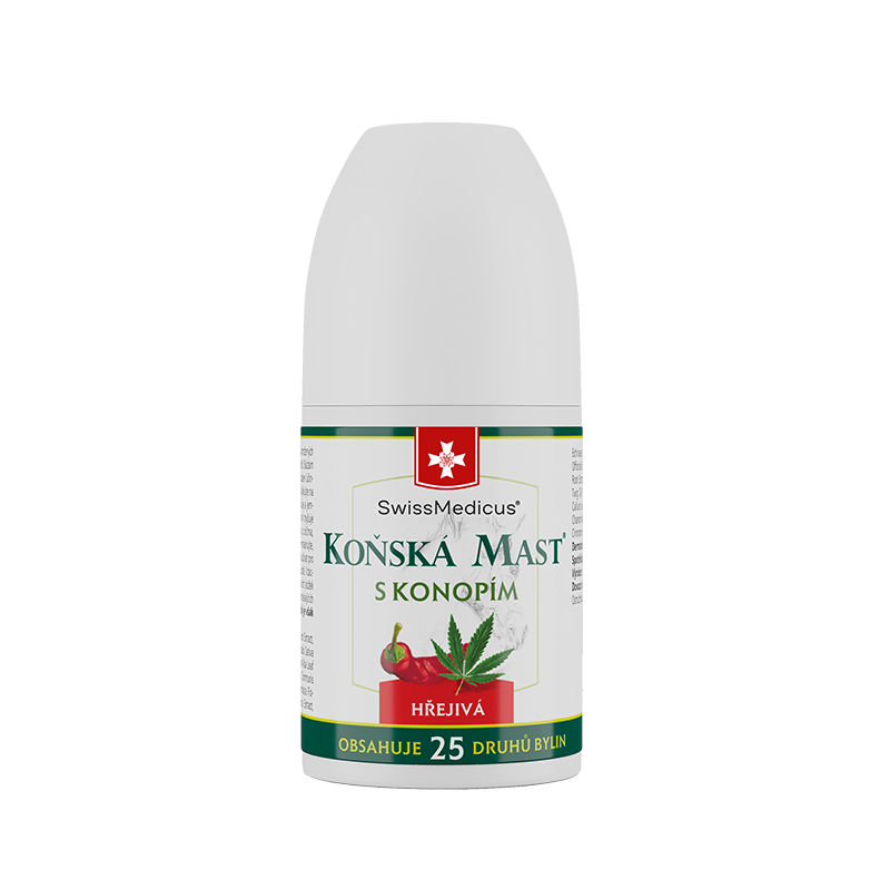 Koňská mast® s konopím hřejivá ROLL-ON