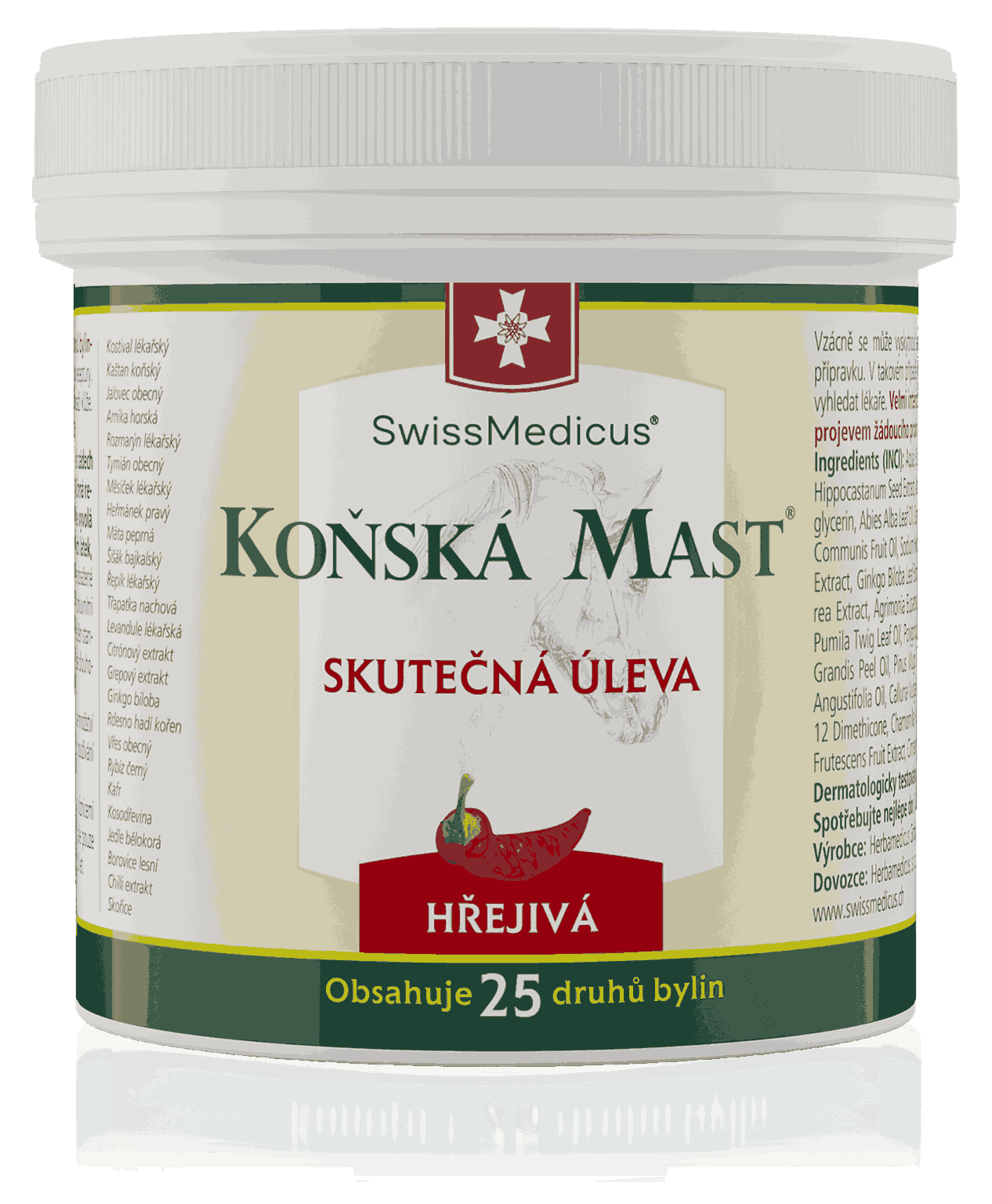 Koňská Mast hřejivá 250 ml