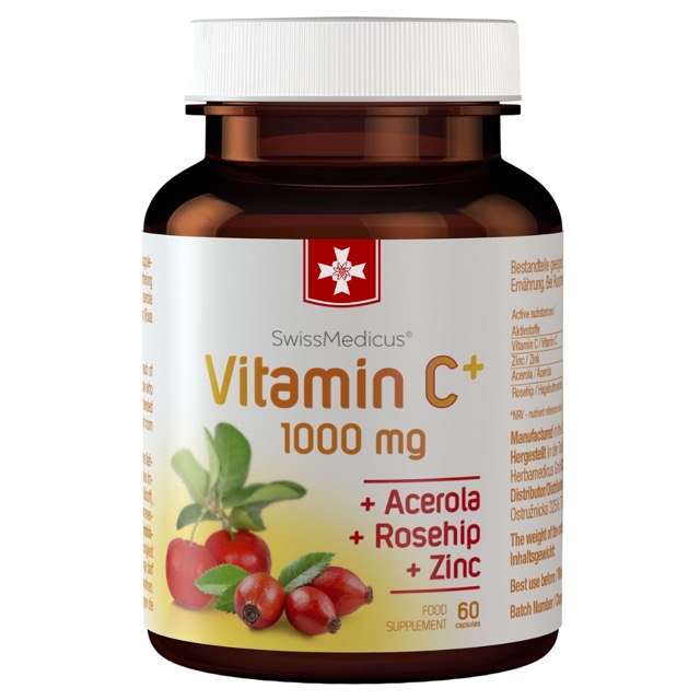Vitamín C + 1000 mg 60 kapslí