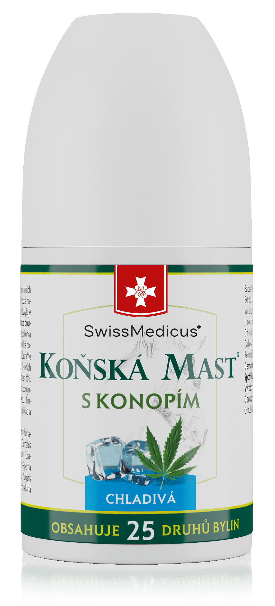 Koňská mast s konopím chladivá ROLL-ON 90 ml