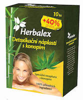 Herbalex detoxikační náplasti s konopím 14 ks